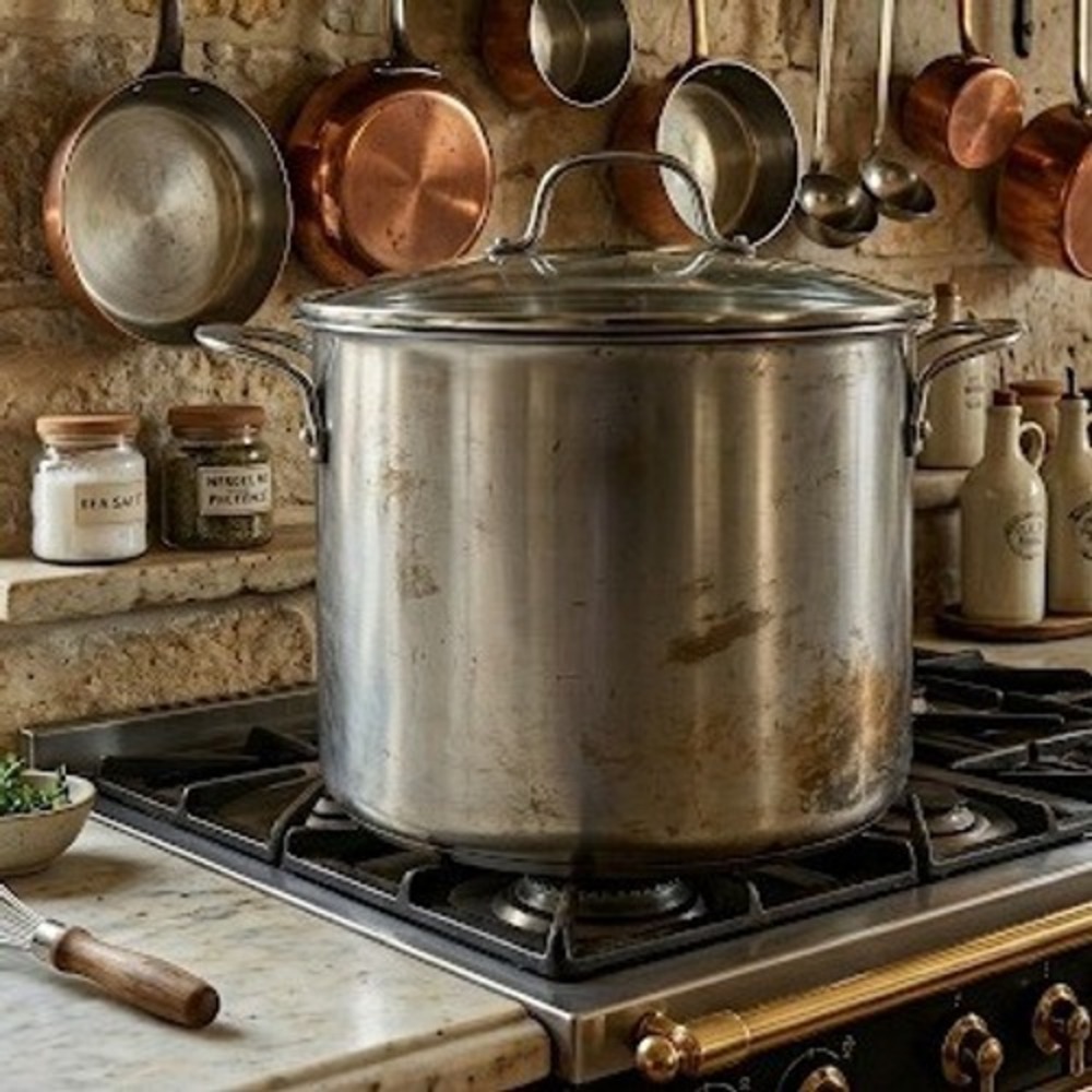 Farberware Millennium 8 Quart Stainless Steel Stockpot with Glass Lid QQ18T